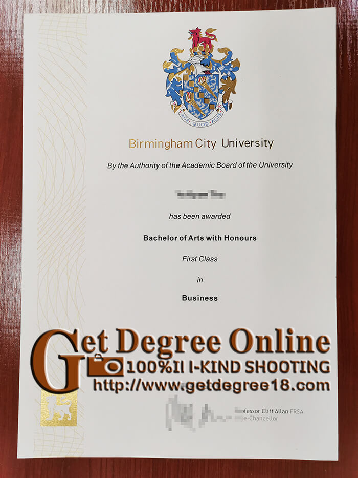 Birmingham City University Diploma