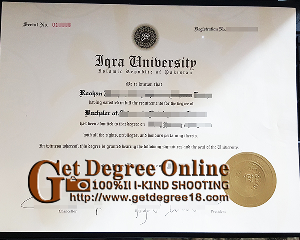 Where to obtain fake Iqra University degree online, buy fake Iqra University diploma, purchase fake Iqra University certificate & transcript